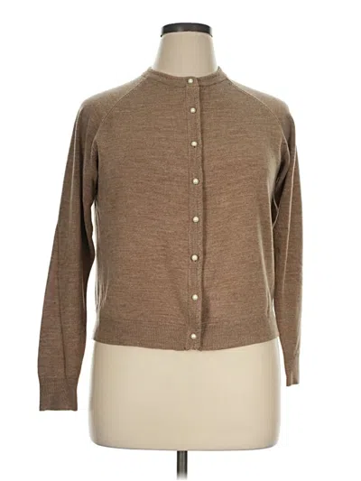 Pre-owned Carolyn Taylor Cardigan Sweater In Brown