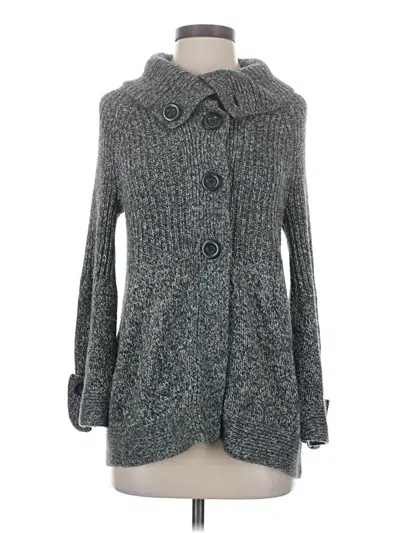 Pre-owned Carolyn Taylor Cardigan Sweater In Gray