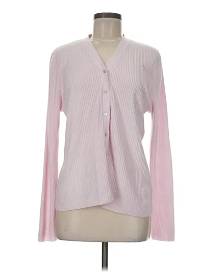 Pre-owned Carolyn Taylor Cardigan Sweater In Pink