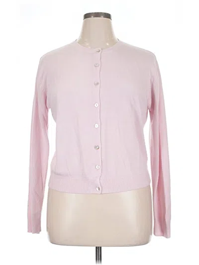 Pre-owned Carolyn Taylor Cardigan Sweater In Pink