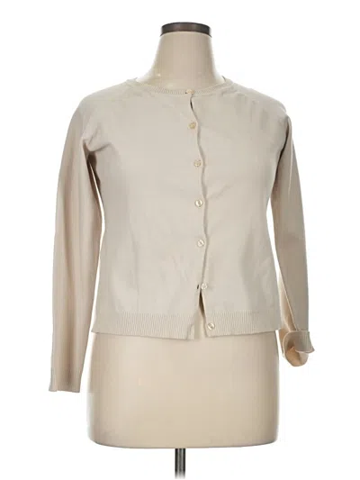 Pre-owned Carolyn Taylor Cardigan Sweater In White