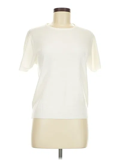 Pre-owned Carolyn Taylor Cardigan Sweater In White