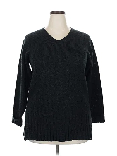 Pre-owned Carolyn Taylor Pullover Sweater In Black