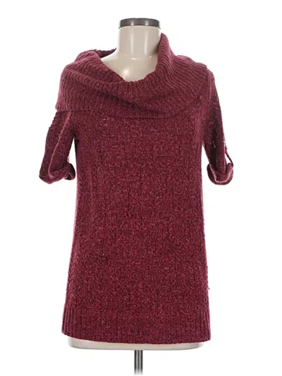 Pre-owned Carolyn Taylor Pullover Sweater In Burgundy