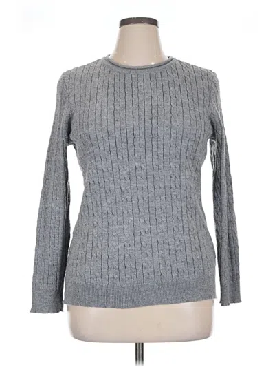 Pre-owned Carolyn Taylor Pullover Sweater In Gray