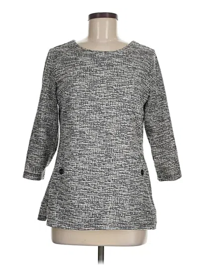 Pre-owned Carolyn Taylor Pullover Sweater In Gray