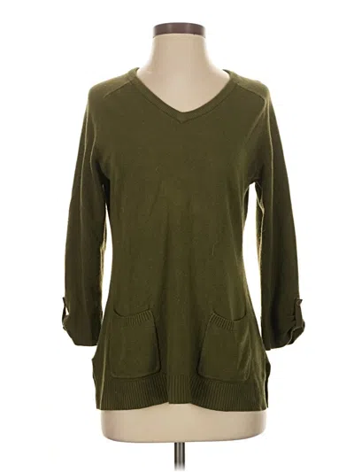 Pre-owned Carolyn Taylor Pullover Sweater In Green