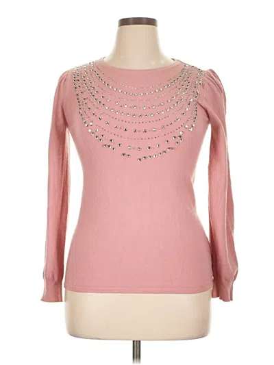 Pre-owned Carolyn Taylor Pullover Sweater In Pink