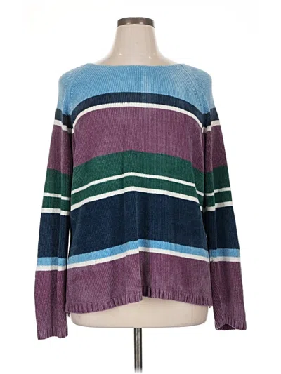 Pre-owned Carolyn Taylor Pullover Sweater In Purple