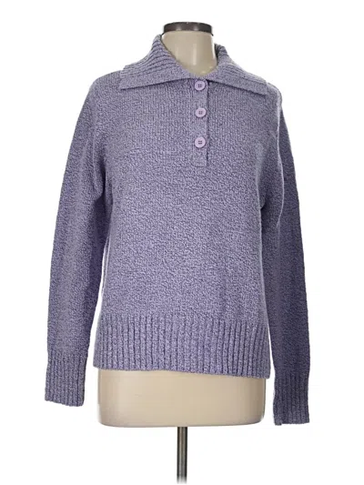 Pre-owned Carolyn Taylor Pullover Sweater In Purple