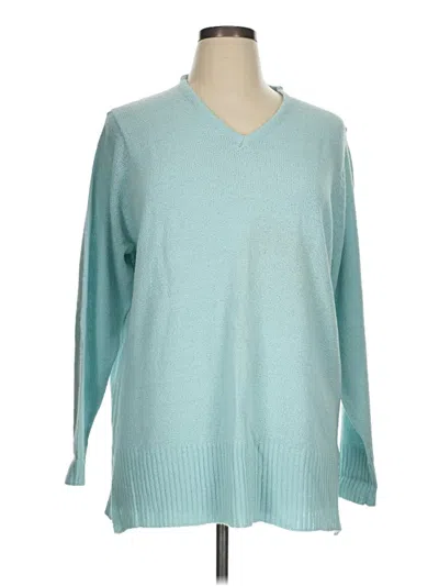 Pre-owned Carolyn Taylor Pullover Sweater In Teal