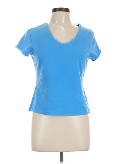 Pre-owned Carolyn Taylor Short Sleeve T-shirt In Blue