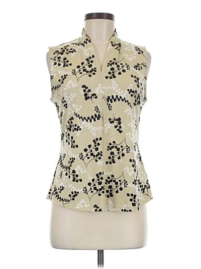 Pre-owned Carolyn Taylor Sleeveless Blouse In Ivory