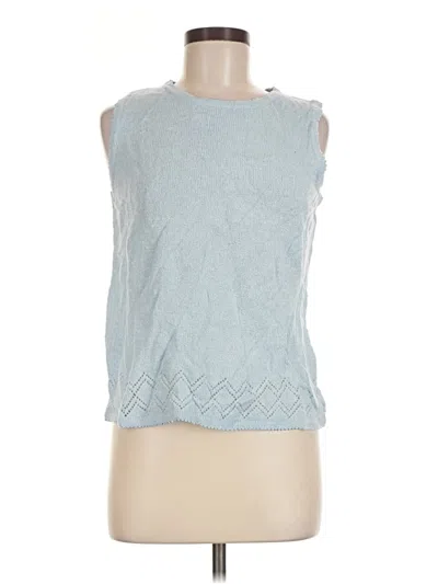 Pre-owned Carolyn Taylor Sweater Vest In Blue