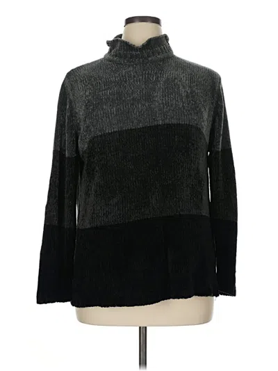 Pre-owned Carolyn Taylor Turtleneck Sweater In Black