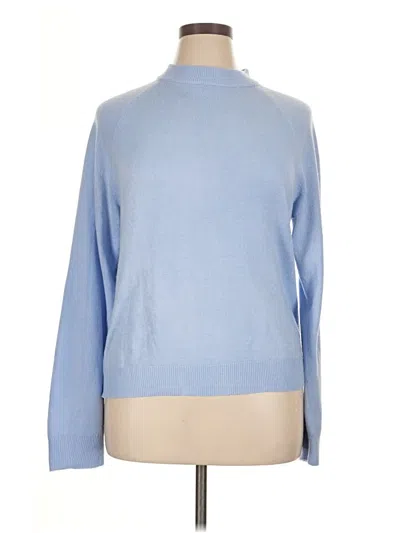Pre-owned Carolyn Taylor Turtleneck Sweater In Blue