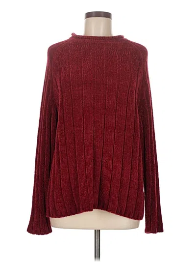 Pre-owned Carolyn Taylor Turtleneck Sweater In Burgundy