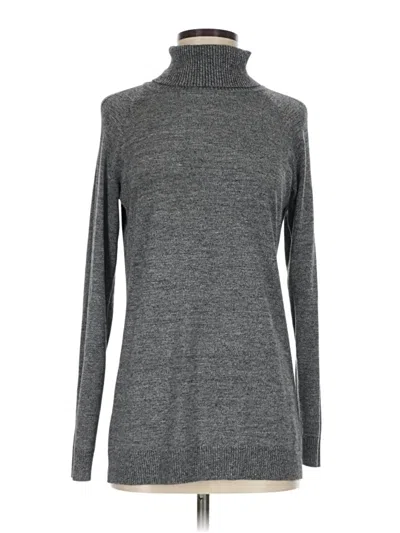 Pre-owned Carolyn Taylor Turtleneck Sweater In Gray
