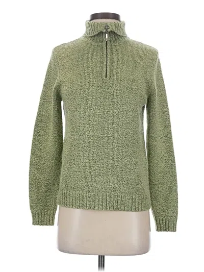 Pre-owned Carolyn Taylor Turtleneck Sweater In Green