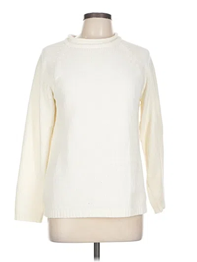 Pre-owned Carolyn Taylor Turtleneck Sweater In Ivory