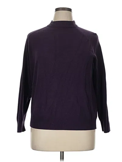 Pre-owned Carolyn Taylor Turtleneck Sweater In Purple
