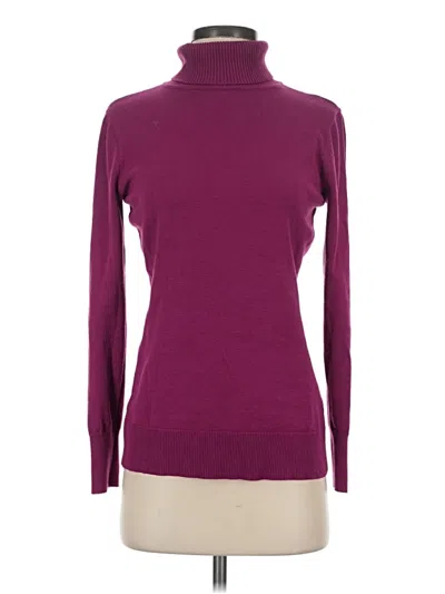 Pre-owned Carolyn Taylor Turtleneck Sweater In Purple