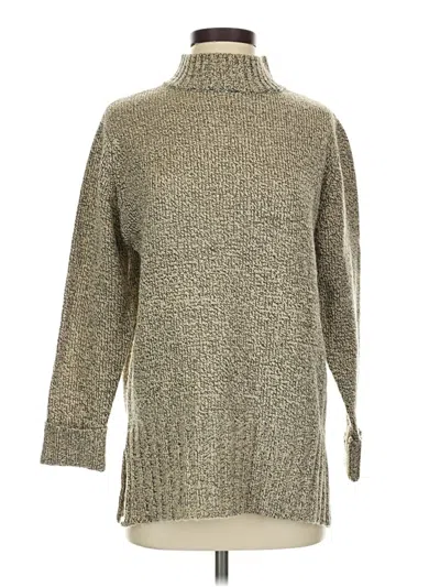 Pre-owned Carolyn Taylor Turtleneck Sweater In Tan