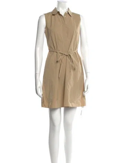 Pre-owned Carolyne Roehm Knee-length Dress In Neutral
