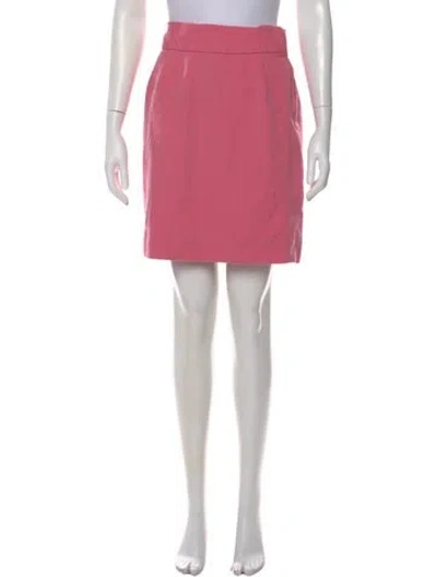 Pre-owned Carolyne Roehm Mini Skirt In Pink