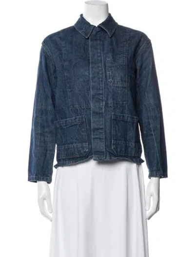 Pre-owned Caron Callahan Denim Jacket In Blue