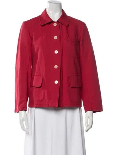 Pre-owned Caron Callahan Jacket In Red