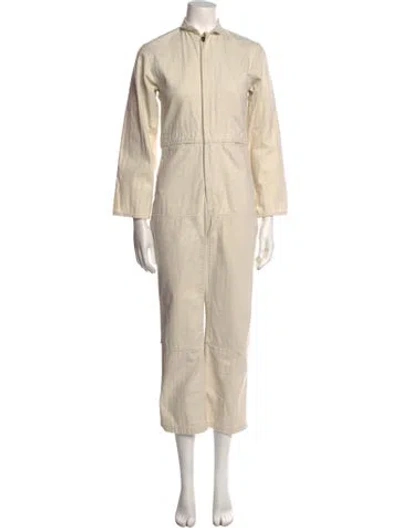 Pre-owned Caron Callahan Jumpsuit In Neutral