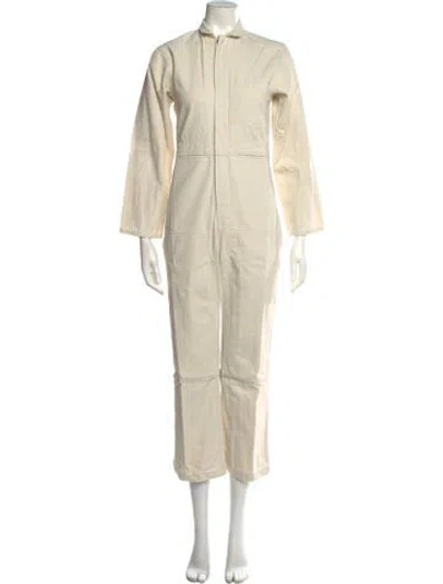 Pre-owned Caron Callahan Jumpsuit In Neutral