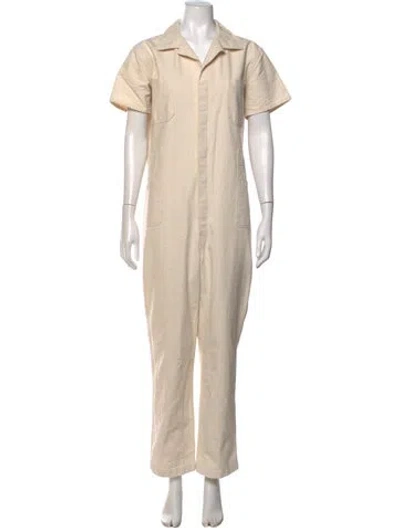 Pre-owned Caron Callahan Jumpsuit In Neutrals