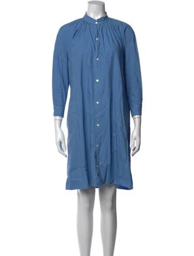 Pre-owned Caron Callahan Knee-length Dress In Blue
