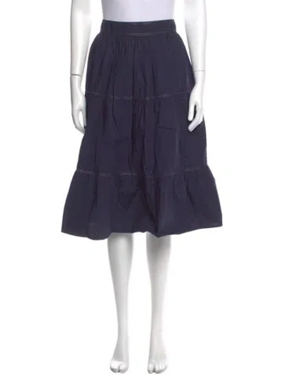 Pre-owned Caron Callahan Knee-length Skirt In Blue