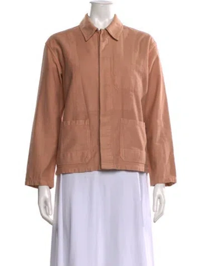 Pre-owned Caron Callahan Long Sleeve Top In Pink