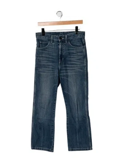 Pre-owned Caron Callahan Mid-rise Flared Jeans In Blue