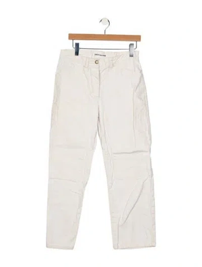 Pre-owned Caron Callahan Mid-rise Skinny Leg Jeans In Neutral