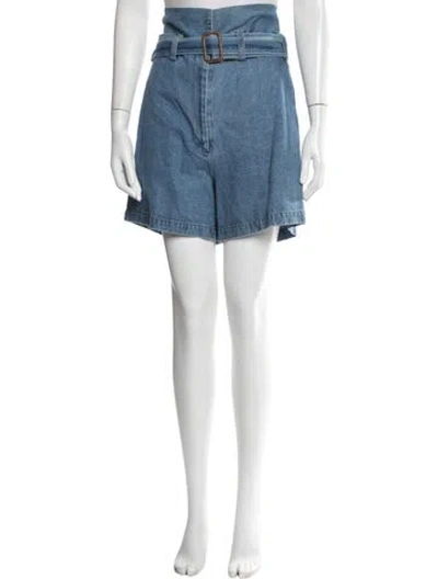 Pre-owned Caron Callahan Mini Shorts W/ Tags In Blue