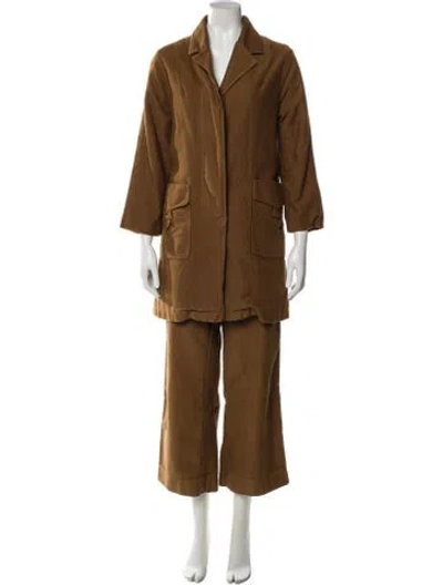 Pre-owned Caron Callahan Pant Set In Neutral