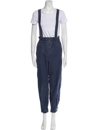 Pre-owned Caron Callahan Skinny Leg Pants In Blue