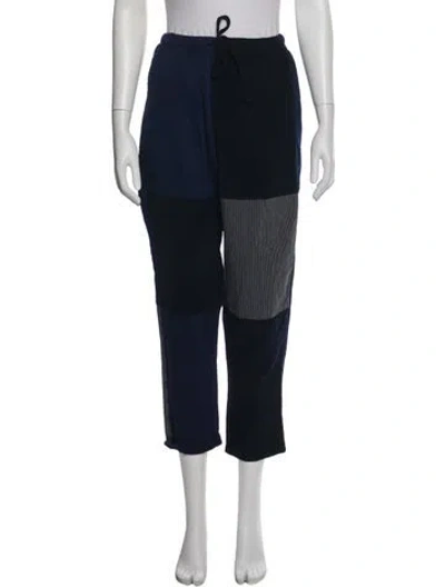 Pre-owned Caron Callahan Straight Leg Pants In Blue