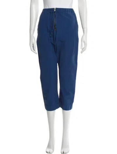 Pre-owned Caron Callahan Straight Leg Pants In Blue