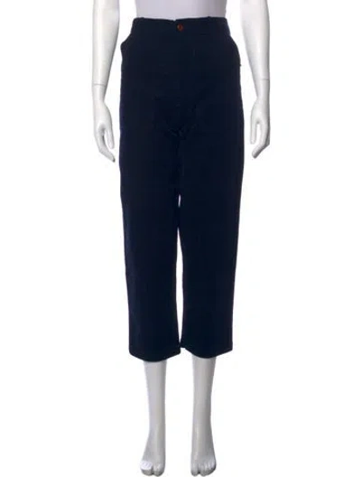 Pre-owned Caron Callahan Straight Leg Pants In Blue