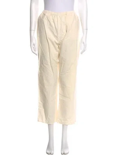 Pre-owned Caron Callahan Straight Leg Pants In Neutral