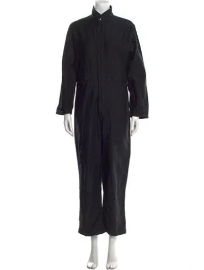 Pre-owned Caron Callahan Turtleneck Jumpsuit In Gray