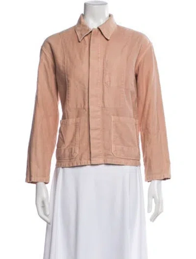 Pre-owned Caron Callahan Utility Jacket In Pink