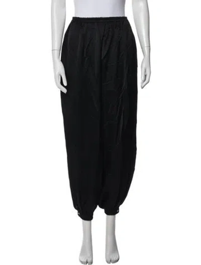 Pre-owned Caron Callahan Wide Leg Pants In Black