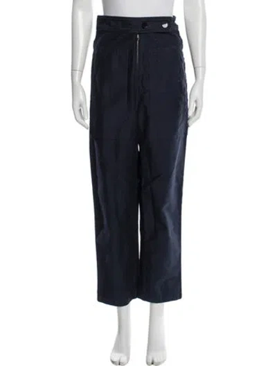 Pre-owned Caron Callahan Wide Leg Pants In Blue